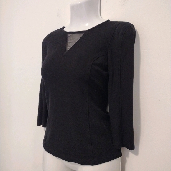 Forever 21 - Black 3 Quarter Sleeves Blouse - Picture 6 of 13